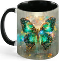 Butterfly Coffee Mug 11 OZ Ceramic Tea Cup Novelty Mugs Funny Coffee Cups with Handle
