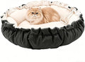 Cat Beds for Indoor Cats,Washable Round Pet Bed for Puppy and Kitty,Super Soft Durable Fabric Pet Beds, Washable Luxury Cat & Dog Bed 20.8inch