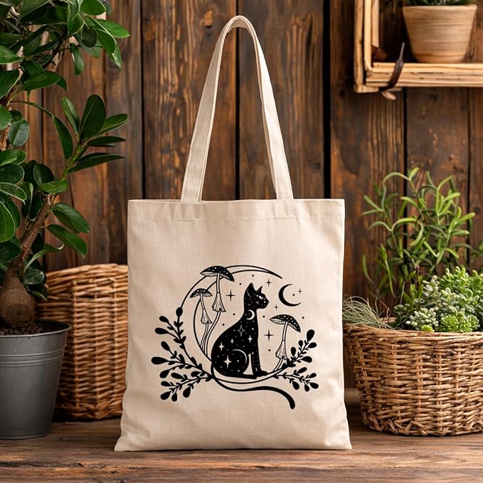 Cute Animal Tote Bag, Animal Lover Gift, Canvas Tote Bag for Women, Reusable Shopping Bags for Casual Shopping Work