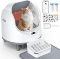 Automatic Cat Litter Box, Electric Large Open-Top Self Cleaning Litter Box for Multiple Cats, Smart APP Control, Multiple Safety Sensors, 1 Rolls Bags & 1 Mat, Arenero para Gatos Autolimpiable