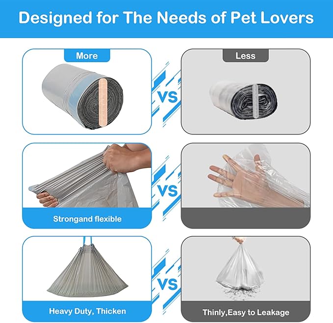 50 Count Cat Litter Box Liners Compatible with Robot 4 & 3 Liners for Self Cleaning Litter Box Replacement Cat 25.2" x 15.75" Waste Bags Litter Bags