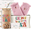 Best Dog Mom Gifts for Women, Dog Themed Gifts Set with Glass Cup, Funny Birthday Christmas Mother’s Day Gift Idea for Dog Lovers Owners