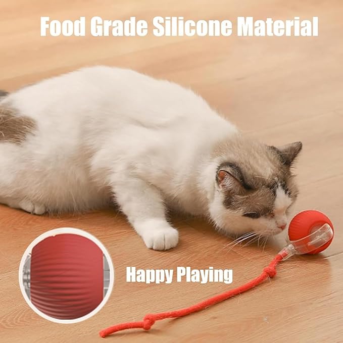Smart Motion Pet Ball, Interactive Cat Toy for Indoor Cats, Automatic Moving, Two Speed