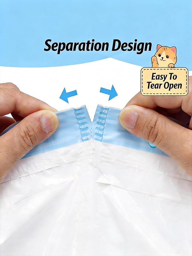 Litter Bags Compatible with Petcove,Durable Replacement Bags Compatible with Petcove Self Cleaning Box,18 x 16 Litter Bag Compatible with Petcove,4 Rolls