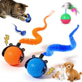 The Smart Wave Chase Ball, 2026 New Revolutionary Smart Chase Ball 3.0, Automatic Moving Kitten Rolling Balls with Tail, Interactive Pet Toys for Bored Indoor Cats (2Mix)