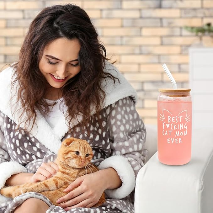 Cat Gifts for Cat Lovers, Cats Mom Gift for Women, Cats Themed Gift for Daughter, Aunt, Coworker, Her, Nurse, Funny Birthday Gifts for Sister, Friends, Christmas, Valentine's Day Gifts for Wife