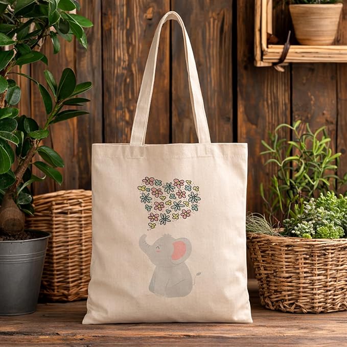 Cute Animal Tote Bag, Animal Lover Gift, Canvas Tote Bag for Women, Reusable Shopping Bags for Casual Shopping Work