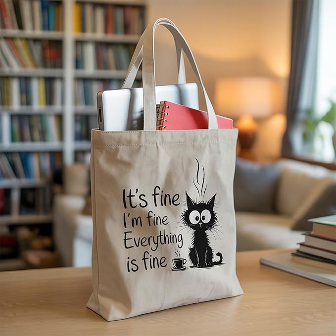 Pets Lover Gifts Tote Bag for Women, Dogs Cats Bee Aesthetic Canvas Bag with Inner Pocket