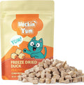 Freeze Dried Cat Treats, Single Ingredient Duck Bites Snacks for Cats & Dogs, Grain-Free High Protein Healthy Training Treats & Food Topper for Cats & Dogs, 1 oz