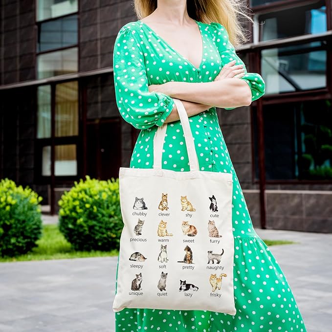 Aesthetic Cute Tote Bag with Handle for Girls Women - BT6