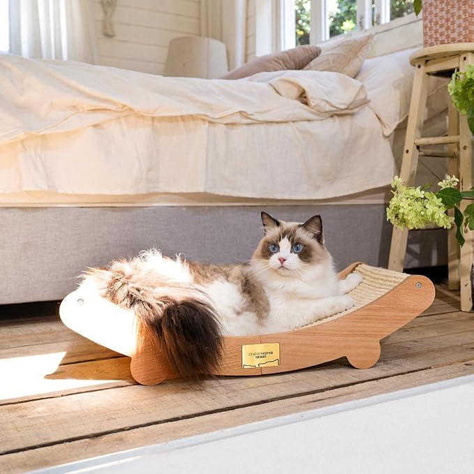 CHEERHOME PETS Sisal Cat Scratcher Bed for Indoor Cats Hammock for Scratching Pad Cat Chair Natural Sisal Cat Scratch Post for Large Cat Scratcher Lounge(Extra Large)