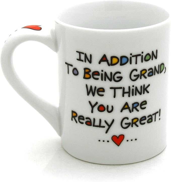 Our Name is Mud “Loved Grandfather” Porcelain Mug, 16 oz.