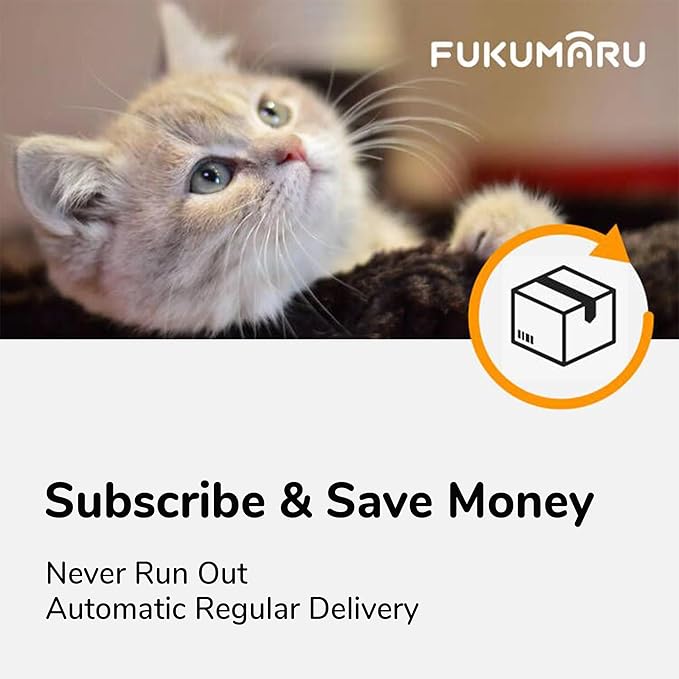 FUKUMARU Tofu Cat Litter, 100% Natural Ingredients Litter, Flushable, Dust Free, Quick Clumping, Lightweight, Low Tracking Cat Litter Pellets, Effective Odor Control, Unscented, 18 LBS (3 Packs)