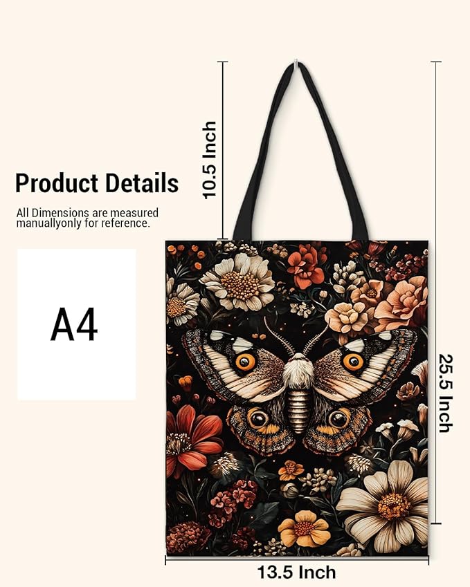 Canvas Tote Bag for Women Aesthetic Reusable Grocery Shoulder Bag for Shopping Work Travel Beach Teacher-05