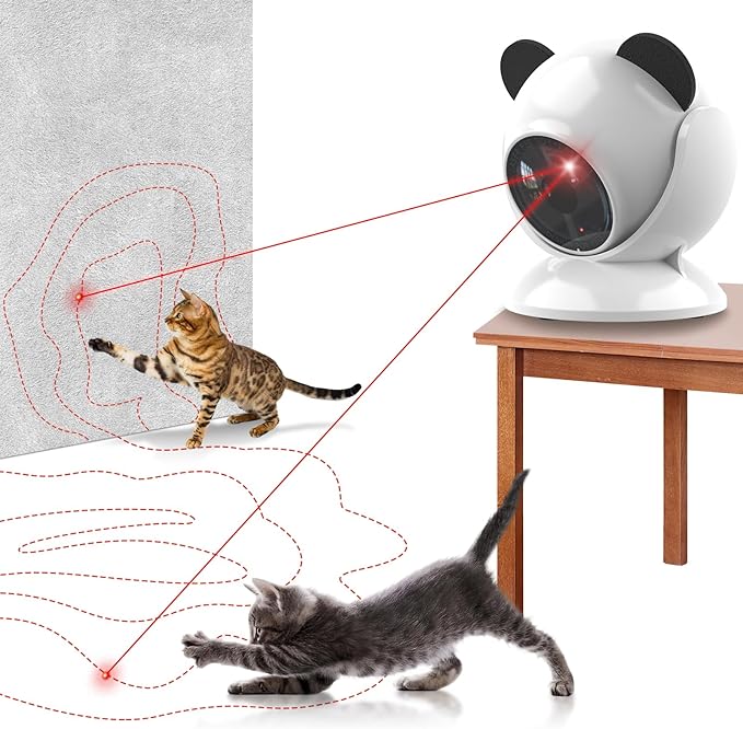 Automatic Cat Laser Toy Interactive Cat Toys for Indoor Cats/Kitty/Dogs,Laser Cat Toys for Bored Indoor Adult Cats