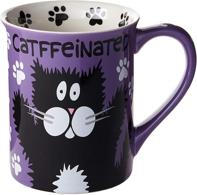 Our Name is Mud “Catffeine” Stoneware Mug, 16 oz.