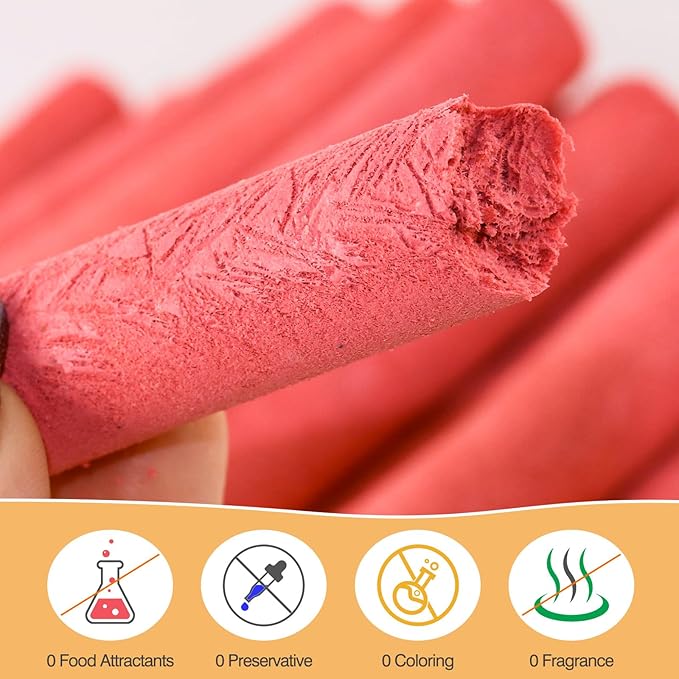 100g/3.52oz Freeze-Dried Chicken & Dragon Fruit Sticks for Cats,High-Protein, All-Natural Treats,Irresistible Flavor & Crunchy Texture,Perfect for Training & Rewards