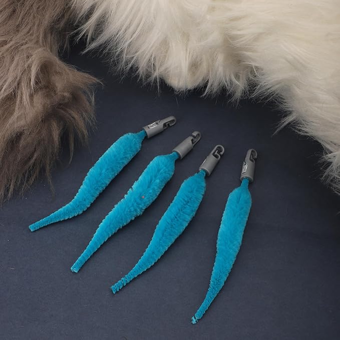 BOXOB 5pcs Cat Ball Toy Replacement Tails, Interactive Cat Toy Accessories Attachments Automatic Moving Ball Worm Refills Rope Compatible with 2.0 (Blue)