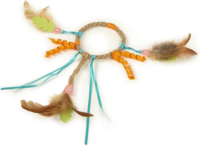 SmartyKat Dream Dangler 2-in-1 Hanging Feather Cat Toy - Multi Color, One Size (Pack of 2)