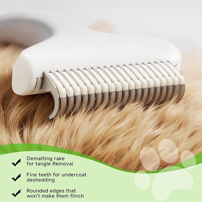 Pet Steam Brush for Dog & Cat – 3-in-1 Spray Hair Removal Comb for Shedding & Grooming, Softens Fur & Reduces Static – Water Brush for Long & Short Coats, Bath-Hating Pets, Includes Waterless Shampoo