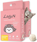 Lady N Cat Attract Tofu Litter – Natural Attractant Formula for Litter Box Training, Calming Pheromone for Multi-Cat Homes, Granular Mini-Pellet Shape for Self-Cleaning Box, 18lb