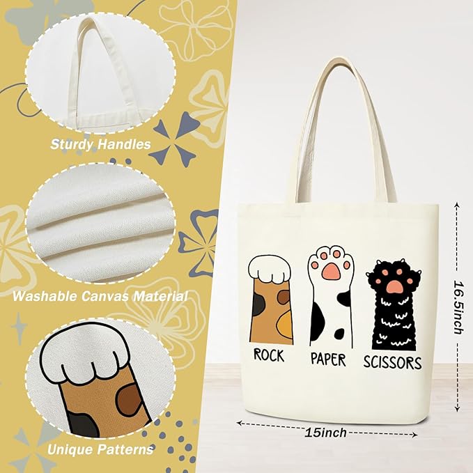 Aesthetic Cute Tote Bag with Handle for Girls Women - BT6