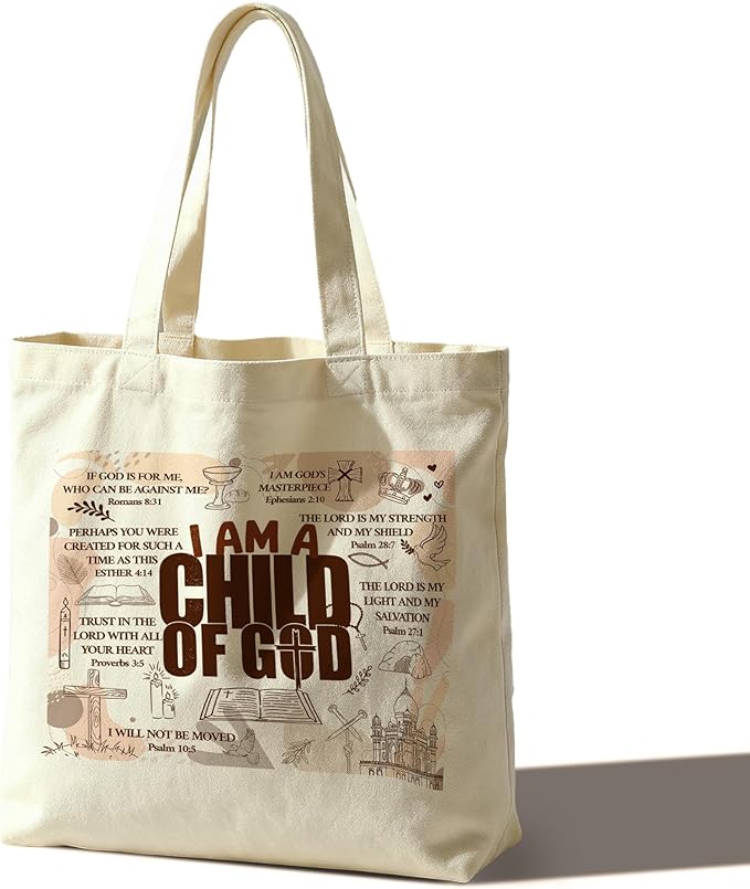 Tote Bag For Women Man, Reusable Work Shopping Grocery Shoulder Bags