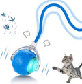 Interactive Rolling Cat Dog Ball Toy, Upgrade Interactive Cat Toys, Automatic Moving Cat Toys with Chirping Sound, Self Rolling Dog Ball, Smart Automatic Electric Balls Toys for Bored Cats Dogs