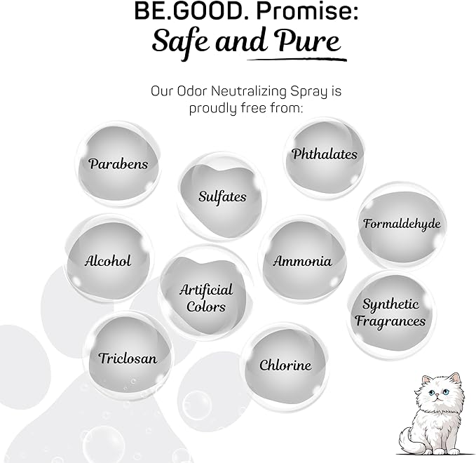 BE.GOOD. Pet Odor Eliminator, 16oz Spray, Woodland Essence - Pet Odor Eliminator for Home - Dog Urine Odor Eliminator - Pet Odor Remover, White