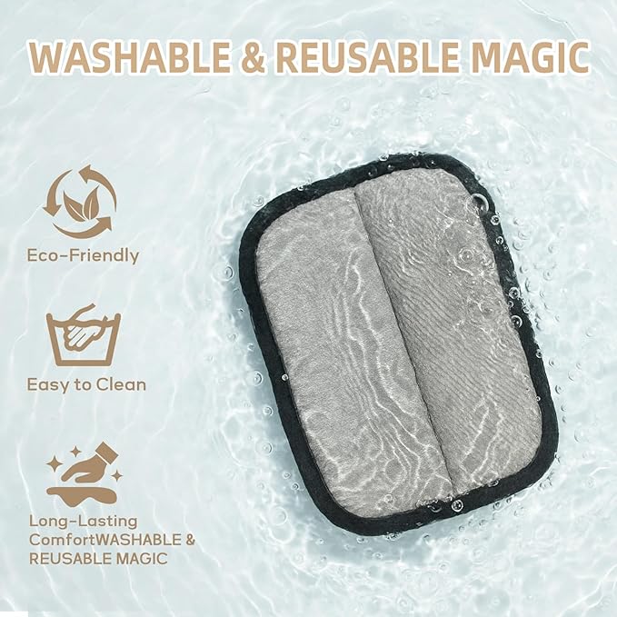 2PCS Pet Hair Removal Glove for Cats & Dogs, Newly Pro Five-Finger Electrostatic Pet Hair Remover Gloves, Reusable & Washable Magic Brush Pet Hair Removal Tool for Couch, Clothing, Carpet, Car Seat