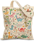 Aesthetic Canvas Tote Bag for Women - with Magnetic Snap Closure & Zipper Inner Pocket Reusable Bag for Shopping