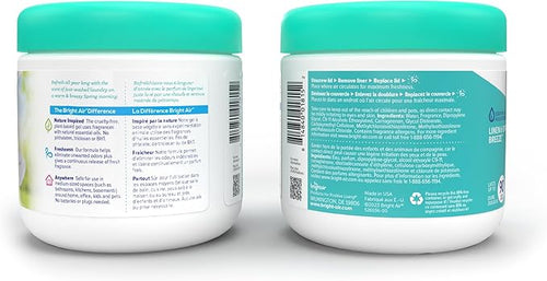 Bright Air 14 oz. Super Odor Eliminator, For Medium-Size Spaces, Linen & Spring Breeze Scent, Case of 6, Air Freshener, Natural Essential Oils, Lasts Up to 90 Days Each