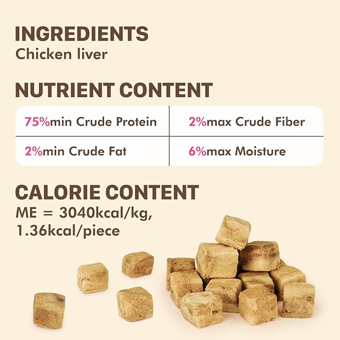Freeze Dried Dog & Cat Treats – Single Ingredient Salmon, High Protein Training Treats & Food Topper, 3.5 oz