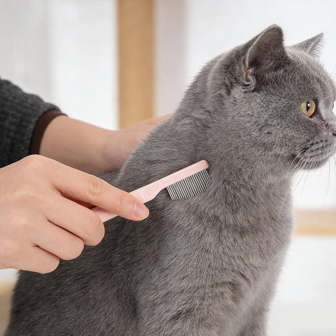 Cat Eye Grooming Comb: Small Pet Facial Comb - Stainless Steel Dog Eye Brush - Puppy Brush - Dog Crust Remover for Pet Facial Grooming