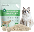 Gardner Pet Tofu Cat Litter, Cat Litter Flushable Clumping Cat Litter, Low Dust, Odor Control, Plant-Based Natural Kitten Litter with Fast Absorption & Low Tracking (9LBS)