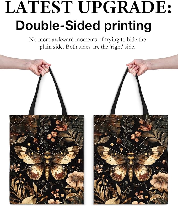 Canvas Tote Bag for Women Aesthetic Reusable Grocery Shoulder Bag for Shopping Work Travel Beach Teacher-05