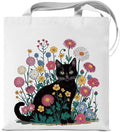 Cute Cat Canvas Tote Bag for Women Funny Cat Bag for Shopping Work Travel Lover Totes Gifts