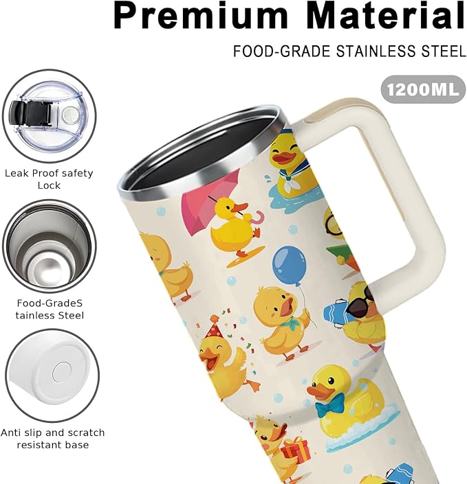 Duck Gifts For Women, Just a Girl Who Loves Duck Gifts Tumbler 40oz, Rubber Ducks Birthday Christmas Gift For Ducks Lover