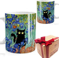 Famous Art Paintings Funny Cat Coffee Mug for Artist Cat Lovers, Famous Picture Classic Art Aesthetic Canvas Mug Gift for Women