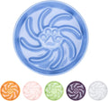 Ceramic Slow Feeder Dog Bowl, 1.5 Cup Dog Food or 20oz Water, Slow Eating Bowl for Small Breed, Maze Puzzle Feeder for Fast Eaters, Anti-Choking Stop Bloat, Non-Slip BPA Free (Blue)