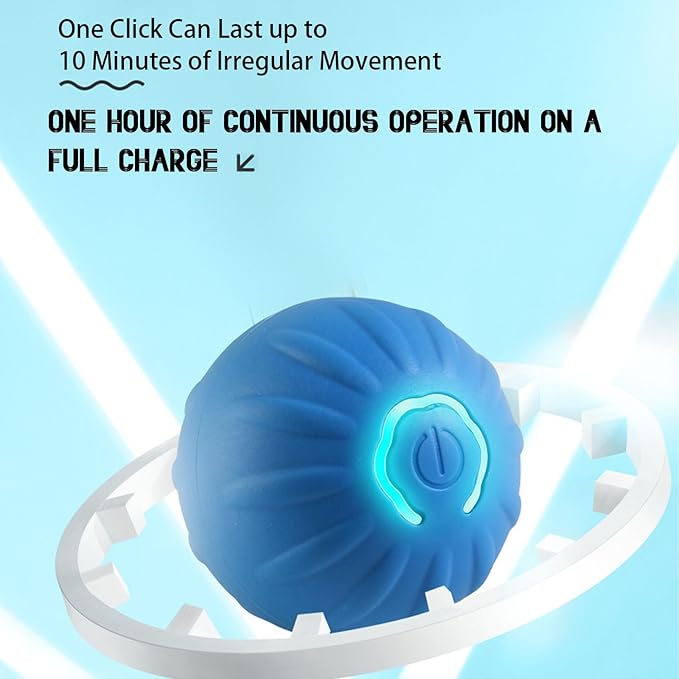 Shaky Ball Toy for Small Dogs, Vibrating Dog Ball, Automatic Interactive Rolling Dog Toys for Puppies and Small Dogs Cats(s-Orange)