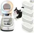 4 PCS Deodorant for PetSafe ScoopFree SmartSpin Self-Cleaning Cat Litter Box, Air Freshener for HHOLOVE Automatic Litter Box, Cat Friendly Plant-Based Odor Suppression, Lemon Scented