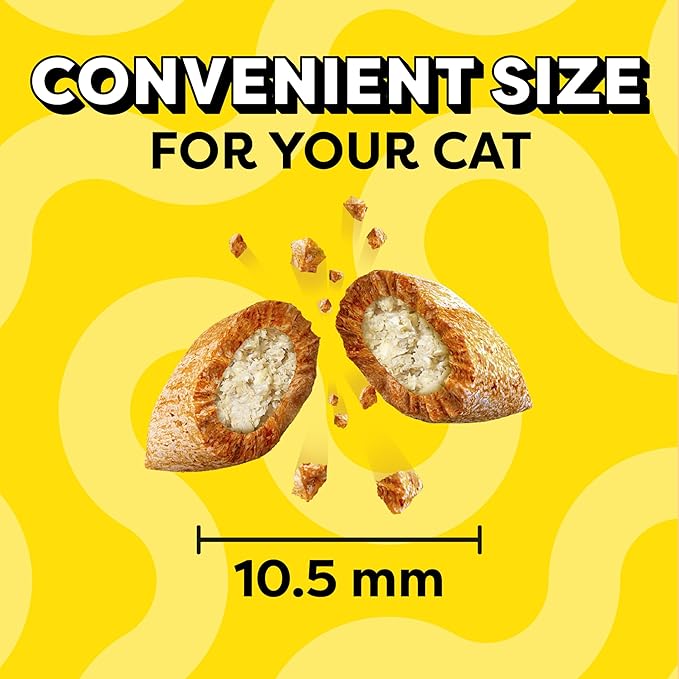 Temptations Classic Soft Cat Treats, Hearty Beef Flavor, Crunchy Cat Treats, 3 oz. Pouch (Pack of 12)