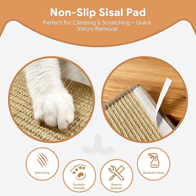 3Pcs 16.5"×10" Large Cat Wall Shelves - Wall Mounted Cat Shelves, Natural Wood with Fixtures for Large Cats and Kittens for Household Pets Sleeping, Playing, Climbing