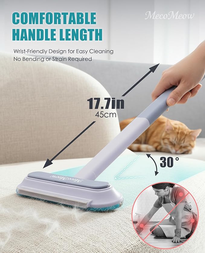Pet Hair Removal Brush for Couch, Durable, Reusable, Washable Lint Cleaner for Dog and Cat Hair, Gentle on Furniture, Effective on Carpets, Clothing, Bedding-Basic