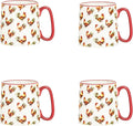 10 Strawberry Street Bella Mug Traditional Rooster, Set of 4