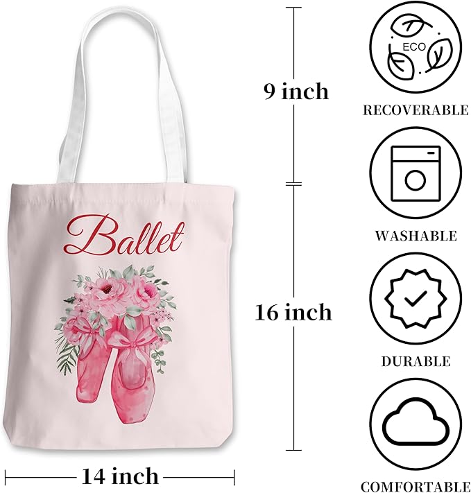 Grace Yonks Cute Canvas Tote Bag – Aesthetic Large Reusable Bag