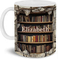 Personalized Book Lover Gifts - Book Lovers Gift For Bookworm, Readers, Librarians, Bookish - Books Are The Mirrors Soul Mug Custom Avatar - Bookish Gift For Friends, Women, Her