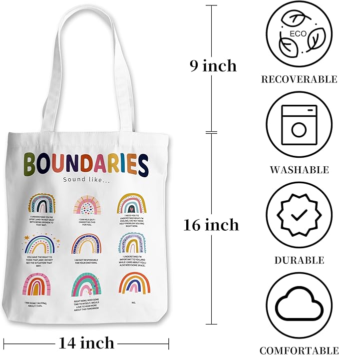 Grace Yonks Cute Canvas Tote Bag – Aesthetic Large Reusable Bag