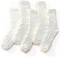 TEHOOK Warm & Cozy Gifts for Women, Fluffy Fuzzy Plush Sleeping Slipper Socks - Soft Warm Fabric
